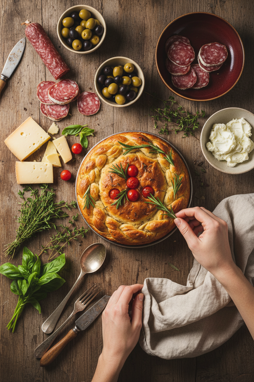 Virtuvės flat lay